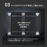 WALLインテリアテレビスタンド M1CASTER 収納付きキャスタースタンド 32～65v対応 壁寄せ 自立型 テレビ台 TVスタンド 背面収納 コード収納 ホワイト 白 ブラック 黒 ウォールナット ブラウン 震度7耐震試験済み 新生活