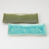織部、トルコ青ペアーオードブル皿 陶器 瀬戸焼 やきものの里から、暮らしを贈ります。　ギフト 食器 セット テーブルウェア