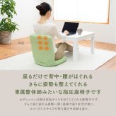 座椅子 からだスッキリ座椅子 ホグレッシュ PROIDEA プロイデア 背中刺激 6つの突起 姿勢サポート 骨盤サポート 折りたたみ コンパクト 持ち手付き 耐荷重100kg リラックス デスクワーク 在宅ワーク ブラウン グリーン 母 父 ご両親 祖父母 誕生日 敬老の日 プレゼント ギフト