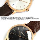 ポールスミス Paul Smith 腕時計 ペアウォッチ 牛革ベルト MA 41mm×37mm レザー ブラック ローズゴールド クオーツ 日常生活防水