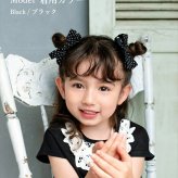 ヘアクリップ リボン かわいい 通販 Rora ドッティ 2個セット ヘアアクセサリー 髪飾り キッズ 子ども こども 女の子 ママ 姉妹 お揃い フォーマル カジュアル 卒園式 入学式 発表会 結婚式 可愛い おしゃれ 上品 キッズファッション