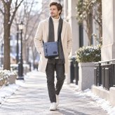 EDWIN エドウィン ショルダーバッグ ラッシュ 縦型 斜め掛け ショルダー かばん 普段使い 使いやすい シンプル メンズ ギフト プレゼント ブラック ew013