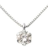 ダイヤモンド ネックレス 0.3ct プラチナ Pt900 一粒 6本爪 シンプル ペンダント 鑑定カード付き レディース ジュエリー アクセサリー 贈り物 ギフト 誕生日 記念日