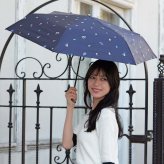 日傘 完全遮光 100％ 晴雨兼用 遮光 ことり スレンダーミニ 遮光 遮熱 撥水 インコ 鳥 バード 動物 アニマル はっ水 防水 UVカット PU加工 折りたたみ 折傘 女性用 レディース プレゼント ギフト フラワー 花 nifty colors