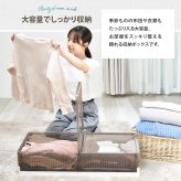 折りたたみベッド下収納ボックス　BENRY ONLS0356 2個セット 単品  リビング収納 シンプルスタイル モダン 角型 プラスチック 隙間収納幅82.5cm 奥行40.5cm 高さ18cm