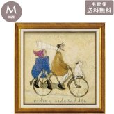 サムトフト サイドサドル ST-08135 Mサイズ アートフレーム 絵画 犬 自転車 人物 ギフト アート おしゃれ 北欧 インテリア お部屋