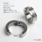 ステンレス ラインイヤーカフ シンプル メタリックイヤーカフ 耳の穴不要 フェイクピアス ノンホール ゴールド シルバー ブルー 開閉式 3本線 フープ 両耳2点セット メンズ 男性 イヤリング 金属アレルギー対応