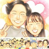 結婚記念日のプレゼントに、心に残るお祝いを、似顔絵で届けます。下書き確認あり。修正無料で納得の表情になるまで調整します。 贈り物 両親 似顔絵 手描き 名入れ ギフト プレゼント 結婚記念日 誕生日 記念 お祝い お母さん ご夫婦 両親 お父さん 名入れ 修正無料 下書き確認 喜ばれる かわいい 親孝行 サプライズ 両親 2人 カップル 一生もの 初任給 引っ越し 闘病中の方への励まし 節目