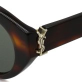 サンローラン Saint Laurent サングラス アジアンフィット UVカット アイウェア キャットアイ フォックス SL M148/F-003 メンズ レディース ユニセックス ハバナ+グレー 国内正規品