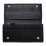 ヴィヴィアンウエストウッド 財布 長財布 メンズ レディース Vivienne Westwood 51120005 L001N LA N402 ブラック 黒 サフィアーノ 本革 小銭入れあり かぶせ フラップ オーブ ロゴ ギフト プレゼント