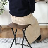 コンパクトテーブルチェアーセット ルーキー ナチュラル・ブラウン 2色展開 折りたたみチェア 椅子 省スペース 来客用 おしゃれ シンプル 新生活 家具 インテリア 不二貿易