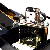 ZIPPO ウインディハート ブラス×ブラック ジッポ Windy ライター メンズ 両面プリント加工 おしゃれ ギフト 金 メンズ プレゼント Heart 黒 ウインディ かっこいい オイルライター レディース