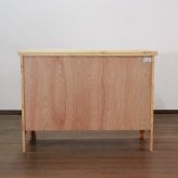 キャビネット FARMER 完成品 無垢材 パイン材 天然木 W120xD45xH90cm 収納家具 リビング収納 収納棚 ライトブラウン おしゃれ 新生活