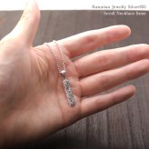 ハワイアンジュエリー シルバー ペンダント トップ 刻印 無料 誕生石入れ可 Sサイズ カットアウト バチカン彫有 シルバー925 ネックレス チェーン別売 ペンダントヘッド BY THE SEA バイザシー メンズ レディース 誕生日 プレゼント ハロウィン 【品番：SP330】