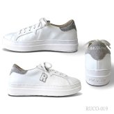 ルコライン スニーカー ルコライン 靴 RUCO LINE RUCO-019WH ROSE LUX 花柄生地 ホワイト 白 シルバーラメ 合皮 ローカット ファスナー無し ルコライン シューズ RUCO LINE ルコラインスニーカー フラットソール 新作 取扱店 京都 母の日 ギフト 数量限定