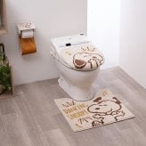 スヌーピー トイレマット ハッピーダンス ベージュ トイレ用品 SNOOPY