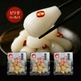 宮崎産らっきょう ピリ辛 80g×3袋