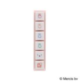 ミッフィー ポチッとシックス こどものかお 浸透印 スタンプ 2066-001 ブルーナ キャラクター グッズ スケジュール帳 手帳 デコ カレンダー ミニスタンプ はんこ 予定 かわいい 連結 判子 ギフト プレゼント