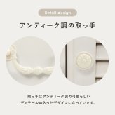 キッチンカウンター キッチン収納 キッチン作業台 木製キッチンラック コンパクト タイル天板 カントリー風 ホワイト 可愛い キッチンボード キャスター付き コンセント付き バイカラー ルーバー カントリー かわいい 新生活