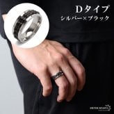 ステンレス 回る 指輪 ギミックリング ギアリング ストレス解消リング メタリック シルバー 5タイプ プチプラ 高見え かっこいい メンズ 男性 金属アレルギー対応