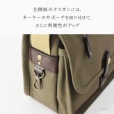 日本製 オーガニックコットン メンズ 帆布 ショルダーバッグ 軽い 小さめ 夏 ショルダー 小さい コットン バッグ 軽量 シンプル ミニ ショルダー バッグ 斜めがけ バッグ ネイビー バッグ キャメル ブラウン カーキ キャンバス バッグ 男性 30代 40代 50代 ショルダーポーチ 豊岡鞄