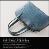 クロコダイル ミニバッグ 財布 2WAY 仕様 マット加工 センター取り レディース ショルダーバッグ 小さめ 軽量 クロコダイル財布 鰐革鞄 本革 本皮 ワニ革 母 女性 ギフト プレゼント 4FA (06000640r)