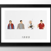 日本製 バック トゥ ザ フューチャー A3 サイズ ポスター アート おしゃれ 絵画 インテリア 北欧 イラスト マット紙 艶消し アートパネル 額 フレーム デザイン 壁掛け ギフト 新築祝い ディスプレイ  速達 送料無料