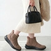 ブーツ レディース ショート ハンズフリー 手を使わずに履ける かがまず履ける 防水 防寒 歩きやすい スニーカーブーツ 楽すぽっ Parade 62917