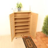 収納家具 ラック ルーバー扉シューズ 幅60cm 靴箱 下駄箱 靴 収納 玄関収納 玄関家具 おしゃれ シューズボックス 大容量 シューズ ルーバーシューズボックス 整理 消臭 靴棚 北欧 ナチュラル