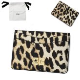 GANNI ガニー カードケース B3010076-859 Bou Card Holder カードホルダー アーモンドミルク レオパード