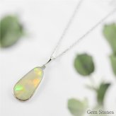 オパール ネックレス 2.344ct ダイヤモンド プラチナ Pt900 ペンダント シンプル エレガント 上品 レディース 宝石 ダイヤ 一粒 一石 ジュエリー 10月 誕生石 プレゼント