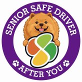 カーサイン 高齢者マーク SENIOR SAFE DRIVER チャウチャウ ステッカー シール 直径13cm 肉球 日本製 車