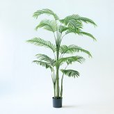 観葉植物 造花 ジョオウヤシ BROWN 全高約185cm 大型 フェイクグリーン 高級 本物そっくり リアル おしゃれ インテリア 人工観葉植物 アーティフィシャルグリーン 南国 リゾート オフィス 店舗 ホテル 開店祝い 室内 リビング 玄関 風水 ヤシの木