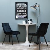 ハーフラウンドテーブル　60cm【ホワイト】 W600×D600×H730mm チューリップコーヒーテーブル Tulip Coffee Table カフェテーブル チューリップテーブル ラウンドテーブル ダイニングテーブル