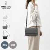 【正規販売】MILESTO ミレスト Hutte ヒュッテ MLS939 マルチショルダーバッグ ショルダーバッグ  パスポート ケース ショルダーウォレット 軽量 旅行 肩掛け ブラック グレー サコッシュ ギフト プレゼント メンズ レディース ブランド グッドデザイン賞 貴重品