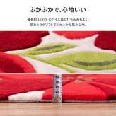 ラグ カーペット 玄関マット アベル 約50×80cm 洗える 滑り止め 花柄 フラワー 室内 屋内 エントランスマット