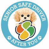 カーサイン 高齢者マーク SENIOR SAFE DRIVER コッカプー ステッカー シール 直径13cm 肉球 日本製 車