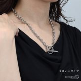 ステンレス マンテルネックレス チェーンネックレス シルバー 4サイズ シンプル 存在感 メタル お洒落 レディース 女性 金属アレルギー対応