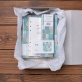 【送料無料】京都の手染め和紙 システム手帳 バイブル＋ペンケース ギフトセット リフィル付き 幸せの文様 日本製｜箱入り・のし・メッセージカード無料｜就職祝い 誕生日 手帳 文房具 プレゼント Fuwa Market