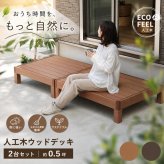 人工木ウッドデッキ 2台セット 樹脂デッキ 腐らない メンテナンスフリー ベランダ テラス ガーデン 屋外 DIY 簡単設置 おしゃれ 木目調 耐水 耐久 エクステリア 庭 バルコニー ジョイント連結 拡張可能 天然木風 ささくれなし 樹脂製 縁台 縁側 新生活