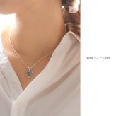 ハワイアンジュエリー ネックレス イニシャル シルバー ネックレス 刻印 無料 誕生石入れ可 ハート シルバー925 ギフトラッピング可能 チェーン 長さ選べる BY THE SEA バイザシー プレゼント ハロウィン 【品番：CG-SP314】