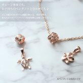 アンクレット チェーンのみ カットあずきチェーン アズキ 小豆 14Kピンクゴールド 太さ約1.4mm 長さ 20cm～25cm 0.5cm刻みで選べる 14金 14K ハワイアンジュエリー ミリオンベル 彼女 妻 女性 レディース 誕生日 プレゼント ハロウィン 【品番：CH1020-R-A】