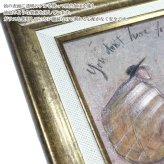 ユーパワー サムトフト イイものはイイ ST-04048 アートフレーム 絵 絵画 自転車 犬 イヌ dog sam toft