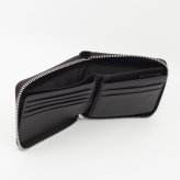 モンテスピガ　monte SPIGA　ラウンドファスナー二つ折り財布　MOSMSP701DBR　ダークブラウン　濃茶　シュリンクレザー　牛革　ジップアラウンド ウォレット
