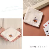 ハンカチ 今治 タオルハンカチ 1枚 不思議の国のアリス トランプウサギ 刺繍 ラッピング無料 日本製