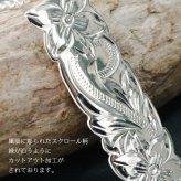 ハワイアンジュエリー ネックレス シルバー ペアネックレス 2本セット 刻印 無料 誕生石入れ可 カットアウト プレート LLサイズ シルバー925 大人 友達 長さ選べる カップル 夫婦 プレゼント ハロウィン 【品番：CG-SP11201P】