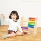 知育玩具 木製そろばん レインボーアバカス 10段のカラフルおもちゃ 3歳 木製 男の子 女の子