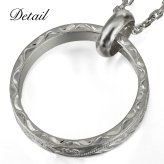 ハワイアンジュエリー ペンダントトップ シルバー925 リングネックレス 刻印無料 誕生石入れ可 指輪 シルバー925 BY THE SEA バイザシー プレゼント 夏 サマー 【品番：SP334】
