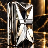 ZIPPO ライター 限定 ラグジュアリーメタル 重厚プレート ジッポ 両面加工 鏡面仕上げ シリアルNo.入り おしゃれ シルバー 彫刻 高級 かっこいい 銀 美しい メンズ レディース ギフト プレゼント
