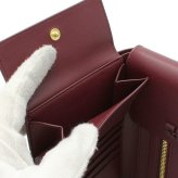 ガニー GANNI 財布 小銭入れ付き 二つ折り財布  B3010134-436 Bou Travel Wallet レディース バーガンディ 海外正規品
